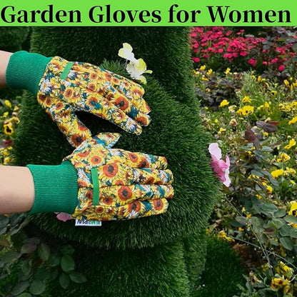 Thorn Proof&Puncture Resistant Gardening Gloves with Grip,Garden Gloves for Women, Leather Work Gloves,Gifts