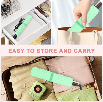 AMIJEAL Oversize Silicone Heat Resistant Mat for Hair Tools, Curling Iron Mat, Hot Tools Holder, Portable Flat Iron Hair Straightener Pad Cover for Travel Vanity Salon(14.2" x 11.0")