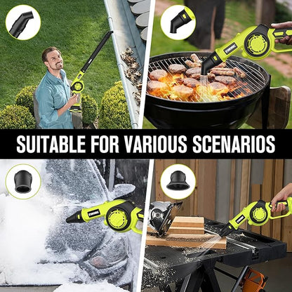 EWORK Small Leaf Blower Cordless 21V Mini Leaf Blower 200 MPH with Battery and Fast Charger, Lightweight Electric Leaf Blowers, Compact Blower for Jobsite, Patio Cleaning, Lawn Care, Blowing Leaves