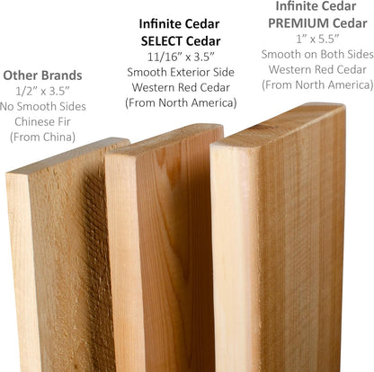 Infinite Cedar Select Cedar Raised Garden Bed (2' x 8' x 17.5" H)