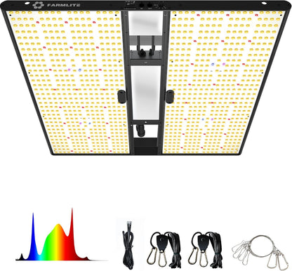 FARMLITE Grow Light for Indoor Plants Quantum Board Grow Light Full Spectrum Led Grow Lights Growing Lamp Daisy Chain Dimmable (300Watts)