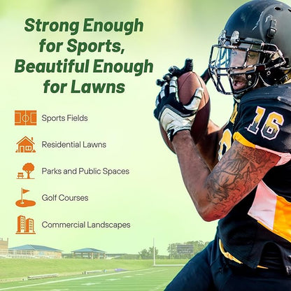 Outsidepride Monaco Bermuda Grass Seed - 25 lbs. Drought-Tolerant, Dense, Wear-Resistant Turf Grass Seeds for Lawn, Sports Fields, & High-Traffic Areas - Ideal for Warm-Season & Transition Zone Areas