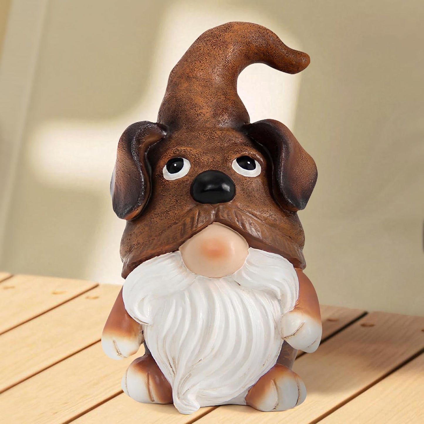 Puppy Gnome Decorations Outdoor Garden Dog Gnome Statue for Garden Decor, Front Porch Decor, Lawn, Patio Decor, Puppy Knome Nomes Gifts for Mom Grandma & Women