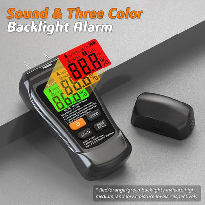 Moisture Meter for Drywall, Wood Moisture Meters for Walls, Floor Humidity Detector, Lumber Firewood Moisture Meter for Wood, Like Hardwood and Softwood