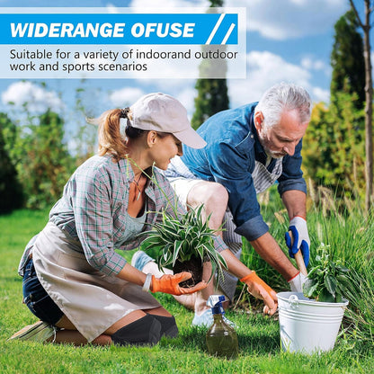 Knee Pads for Garden, Gardening, House Cleaning, Construction Work, Dancing, Volleyball, Flooring, Climbing, Riding Kneepads with Thick EVA Foam Padding, Outdoor Sports Kneeling Pads Cushion Floors Scrubbing for Men Women (Large)