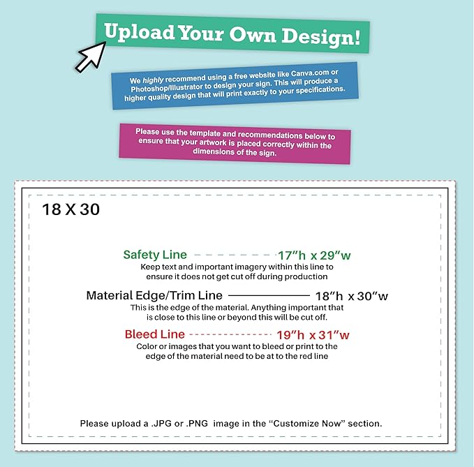 50 pack 30x18" Double Sided Customizable Outdoor Yard Sign made from Corrugated Plastic with Metal "H" Stake, Easy to Design, Sign for Business, Garage or Yard Sale, Home, Office, (30" x 18" - Qty 50)