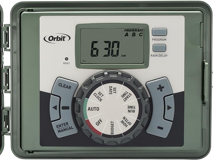 Orbit 57899 9-Station Outdoor Swing Panel Sprinkler System Timer