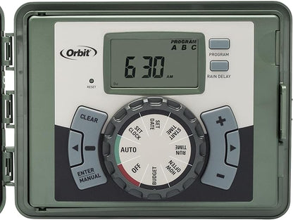Orbit 57896 6-Station Outdoor Swing Panel Sprinkler System Timer
