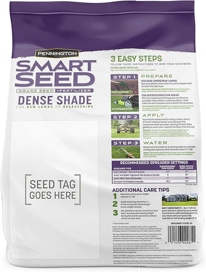 Pennington Smart Seed Dense Shade Grass Mix 3 lb
