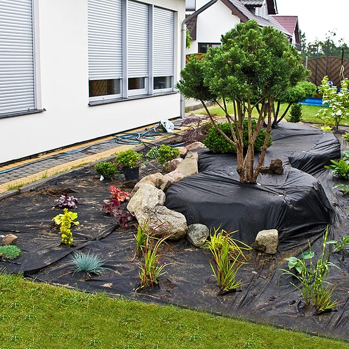 15 x 20 FT Pond Liner, 20 Mil Fish Pond HDPE Liner, Pond Liners for Outdoor Ponds, Koi Ponds, Garden Fountain, Waterfall