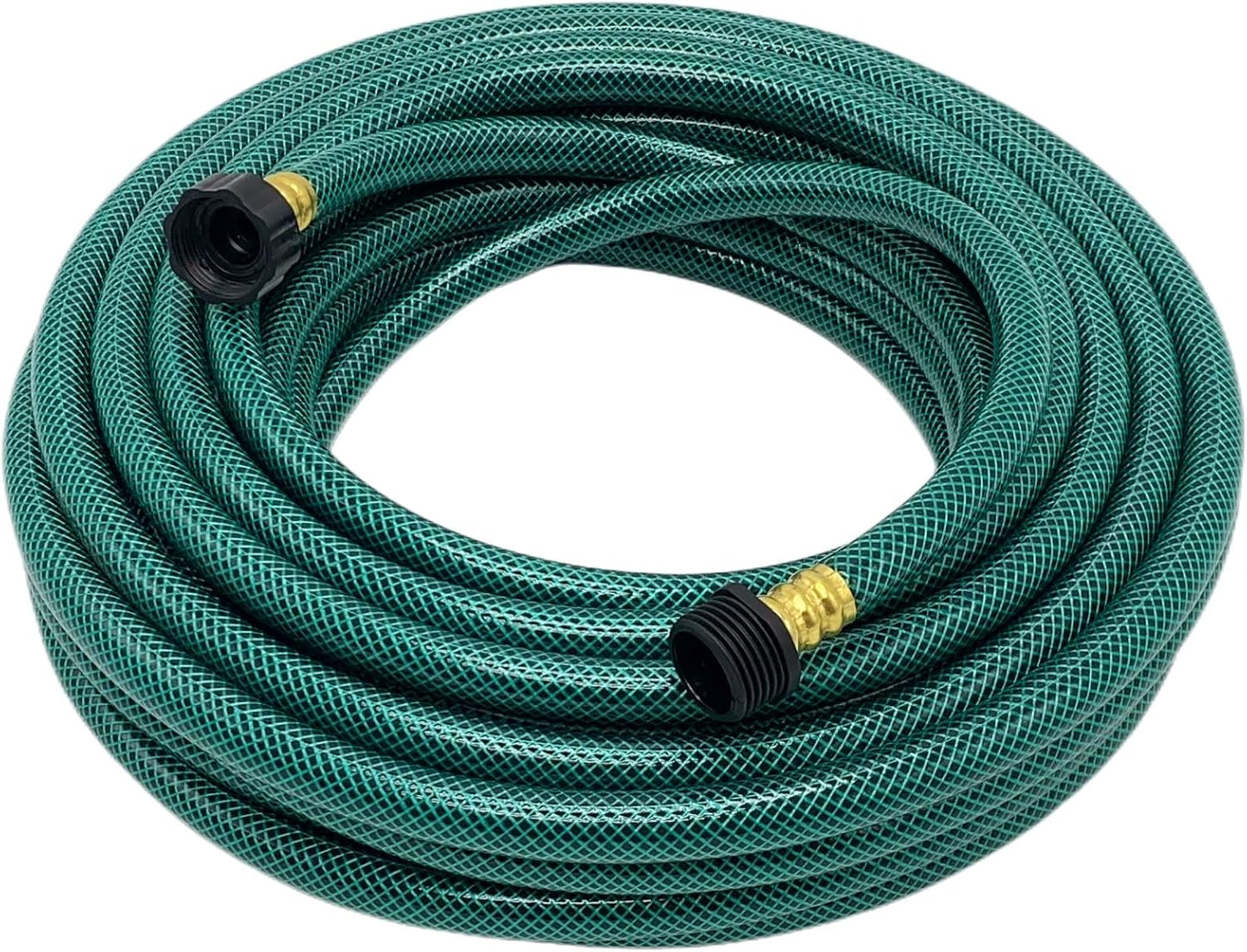 1/2" Outdoor Garden Hose 50Ft for Lawns, Boat Hose, Flexible Tubing,No Leaking, Solid PVC Male to Female Fitting for Household (Green)