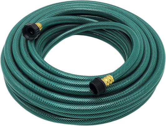 1/2" Outdoor Garden Hose 50Ft for Lawns, Boat Hose, Flexible Tubing,No Leaking, Solid PVC Male to Female Fitting for Household (Green)