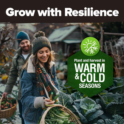 HOME GROWN Premium USA-Grown Vegetable Seeds - 10 Variety Pack with 5,800+ Non-GMO Heirloom Seeds for Planting - Garden Vegetable Seeds for Indoor & Outdoor Planting - Survival Seed Vault Kit