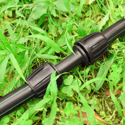 Drip Irrigation Fittings for 1/2 Inch Drip Tubing (1/2" ID x 0.65" OD)：1/2'' Drip Line Couplings Anti-drop Locked Nut Barbed Straight Coupling Connectors for Garden Irrigation System (10 Pack)