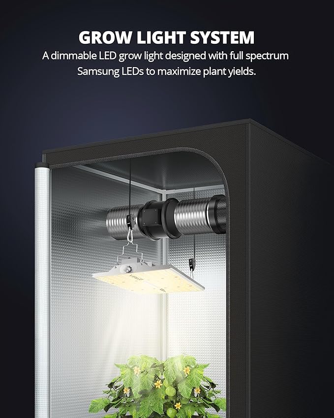 VIPARSPECTRA XS1500 LED Grow Lights for Seed Starting Compatible with Samsung LM301H Diodes and MeanWell Driver, Dimming Daisy Chain Grow Lights for Indoor Plants Full Spectrum for 2x2/3x3 Grow Tent
