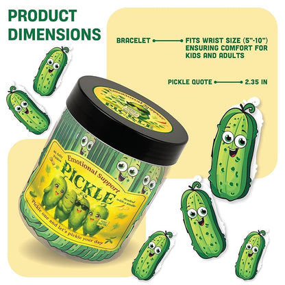 Positive Pickle Cards - Crochet Jar, Affirmation Cards For Women - Teens, Pickle Gifts, Emotional Support Crochet, Gifts For Women, Teens, Friends