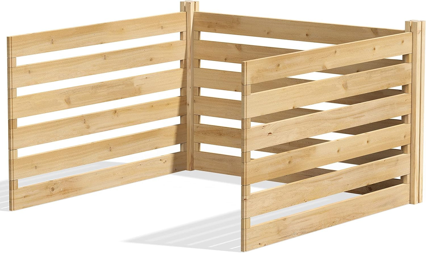 Greenes Fence Cedar Wood Composter Add-On Kit, 36" L x 36" W x 31" H / 173.92 gallons - Not Meant for Independent use; to be Added on to RCCOMP36 Composter Kit - Made in USA with North American Cedar