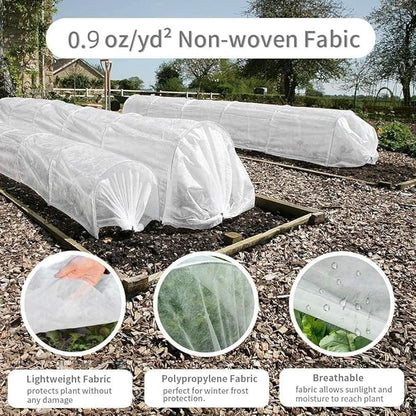 REMIAWY Plant Covers Freeze Protection, 10FTX33FT Frost Cloth Plant Cover Blanket for Outdoor Plants Floating Row Covers for Garden Vegetables Raised Beds Insect Protection Season Extension