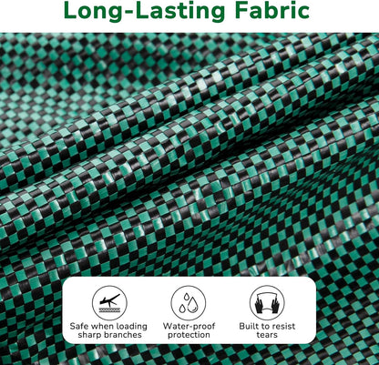 GreatBuddy 72 Gallon Reusable Yard Waste Bag,Heavy Duty,3 Pack Upright Lawn Bags with 4 Reinforced Handles for Garden Leaves and Waste Collection,Lightweight and Portable