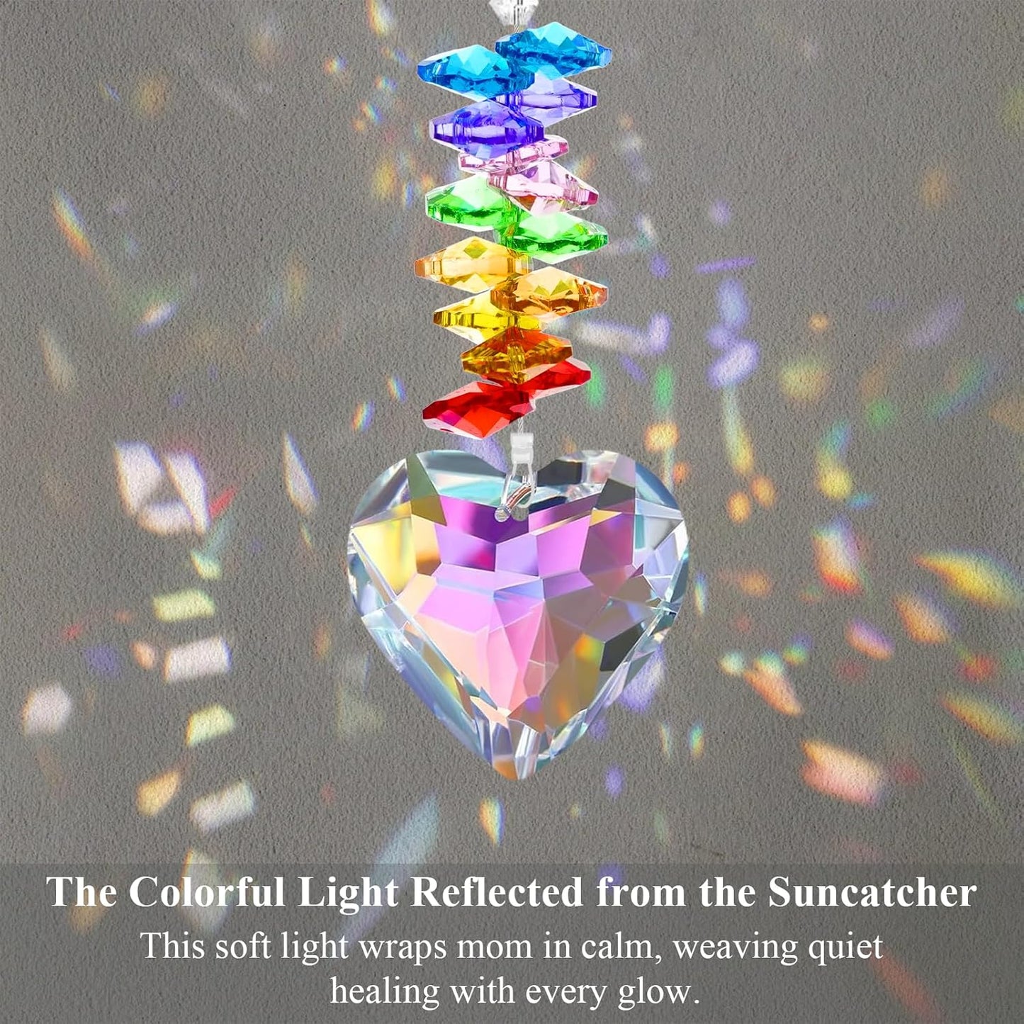 Gifts for Mom from Daughter and Son, Crystal Suncatcher Gift for Mother, Mom Gifts for Birthday Thanksgiving Christmas Mother's Day