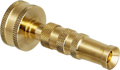 ATDAWN Brass Hose Nozzle, Heavy-Duty Brass Adjustable Twist Hose Nozzle, 2 Pack (3")