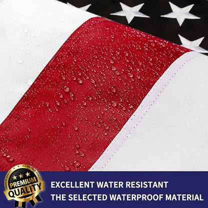 XIFAN Blue Line American Flag Blue Lives Matter 3x5 Outdoor - Heavy Duty 210D Nylon USA Police Flag with Stripe - Embroidered Stars/Sewn Stripes/Brass Grommets - Honoring Law Enforcement Officers