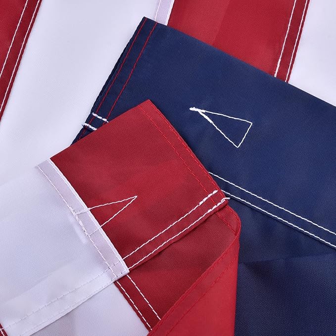 American Flag 3x5 FT Sleeve Banner Style(without Grommets), US Flag fo Outside Outdoor, Embroidered Stars, Sewn Stripes, American Flag Outdoor Heavy Duty