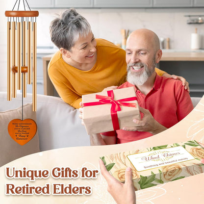 Retirement Gifts for Women, Retirement Gifts Wind Chime, 2025 Best Retirement Gifts for Women Men, Happy Retirement Gifts for Women Men Friends Teachers Nurse, Going Away Gifts Retirement Decorations