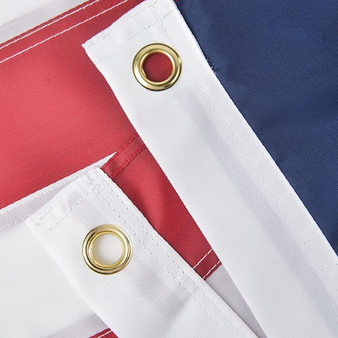 6x10 American Flag Outdoor Heavy Duty, US Flag 6x10 ft, USA Flag with Embroidered Stars and Sewn Stripes Brass Grommets