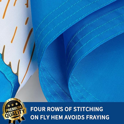 XIFAN Premium Louisiana State Flag 3x5 ft Outdoor, Double Sided Embroidered Pattern, Heavy Duty 210D Nylon LA Flags, the Strongest Longest Lasting for Outside with Sewn Stripes/Brass Grommets