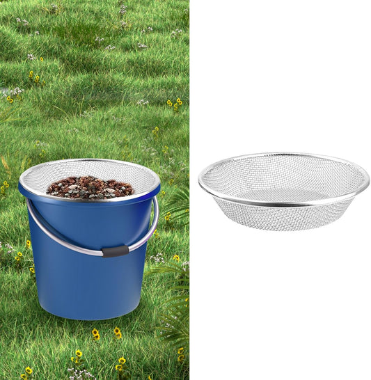 Soil, Sand, and Compost Sifter for Gardening – Sieve for Rocks, Dirt, and Organic Material – Fits 5-Gallon Buckets-1/8 in Aperture