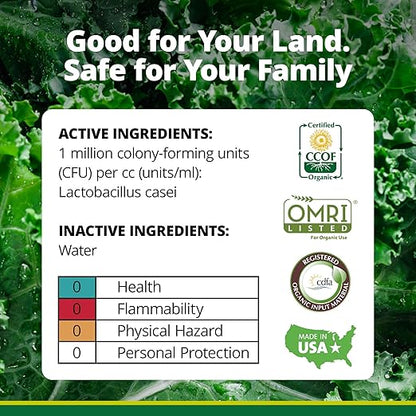 TeraGanix EM-1 Soil Conditioner (1 Btl = 16 Gal), Microbial Inoculant Concentrate, Plant Growth, Root Enhancer, Liquid Probiotic for Soils & Plants, Seed Germination, Garden, Lawn Care (16 fl oz)