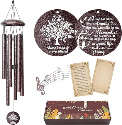 Memorial Gifts for Loss of Love one, 25''Memorial Wind Chimes of Sympathy Gifts for Loss of Love one, Bereavement, Condolence, Remembrance Gifts,Windchimes in Memory