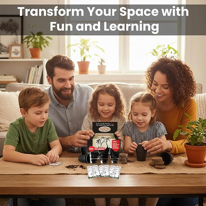 Zombie Plant Greenhouse Grow Kit - Touch It and Watch It Play Dead - Unique Grow Kit to Cultivate a Fun Indoor Plant That Revives in Minutes - Cool Plants and Great for Housewarming Gifts