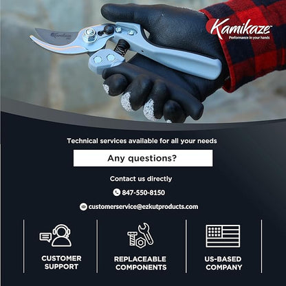 Heavy-Duty Professional Pruning Shears for Gardening, Featuring Ergonomic Rotating Handle to Reduce Hand Fatigue, SK5 High-Carbon Steel Blade, Cuts Branches Up to 0.8 Inch, Garden Clippers Shears