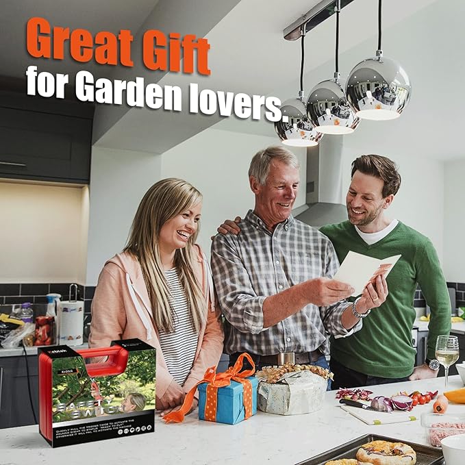 Pruning Shear Battery Powered, Kebtek Cordless Portable Electric Pruner with 2Pack 2Ah Rechargable Batteries -16.8V 25MM(0.98Inch) Cutting Diameter