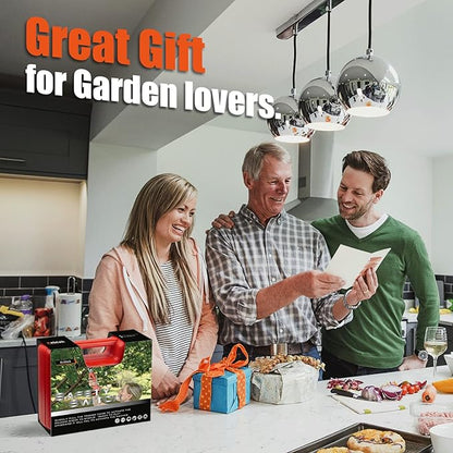 Pruning Shear Battery Powered, Kebtek Cordless Portable Electric Pruner with 2Pack 2Ah Rechargable Batteries -16.8V 25MM(0.98Inch) Cutting Diameter