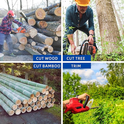 10 Inch Chainsaw Chain R40 .043'' Gauge 3/8" LP Pitch 40 Drive Links, 10-inch Replacement Chains Fits for Ryobi, Worx, Echo and More - 2 Chains