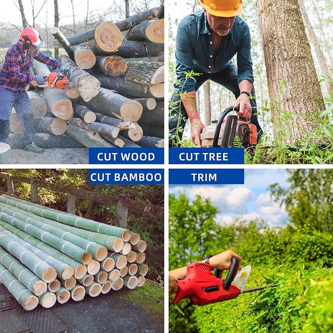 2 Pack 12 Inch Chainsaw Chain 1/4"LP Pitch .043" Gauge 64 Drive Links, Replacement Pole Saw Chain 12 inch Chainsaw Chains Fits for Stihl MSA120 C-B MSA140 C-B and More