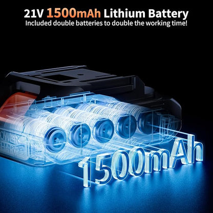 Cordless Pressure Washer, Portable Battery Power Washer Electric Car Pressure Washer Handheld with 6-in-1 Nozzle 3000mah Battery, Small Power Car Cleaner for Floor Garden Fence Depot