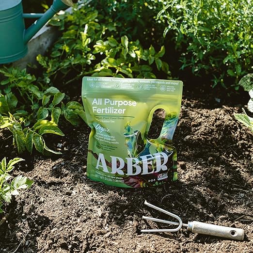 Premium All-Purpose Granular Fertilizer - 4 Pack – Organic Nutrients for Plants, Vegetables, Flowers and Lawn – Boosts Growth & Soil Health – 4 lb