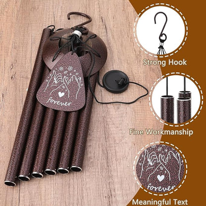 Friendship Gifts,Christmas Birthday Gifts for Best Friend Women Men,33" Best Friend Wind Chimes for Women Men Patio,Window and Garden Decoration