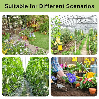 Drip Irrigation System – 2025 Upgraded Garden Watering System with 46FT 1/2'' Tubing, New Quick-Connect 1/4 inch Fittings Automatic Sprinkler for Garden Lawn Greenhouse Plant Flower Bed