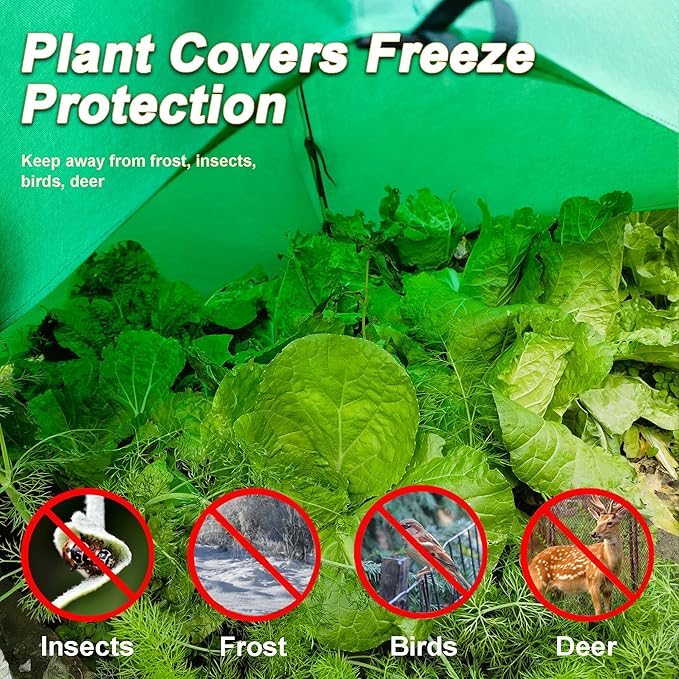 40″*40″*31″ Winter Plant Warm Covers - Raised Bed Cover, Garden Row Accelerator, Warm Tent Freeze Protection Humidity Domes for Germination, Seedling Propagation Protecting Plants from Animals 2 PCS