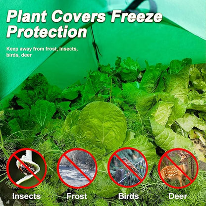 40″*40″*31″ Winter Plant Warm Covers - Raised Bed Cover, Garden Row Accelerator, Warm Tent Freeze Protection Humidity Domes for Germination, Seedling Propagation Protecting Plants from Animals 2 PCS