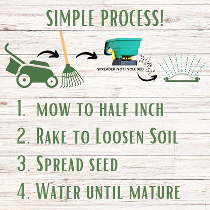 Flawn Seed Kits Mow Less Fine Fescue Eco-Grass Seed, 8 Lbs, Low Maintenance Lawn, Pail with Handle, Covers up to 4000 Sqft