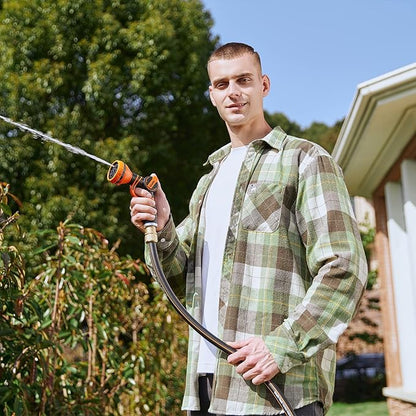 Giraffe Hybrid Garden Hose 5/8" x 25ft, Custom Length, NO Kink, Flexible, Leakproof Hose with Male to Female Fittings, 600 Burst PSI