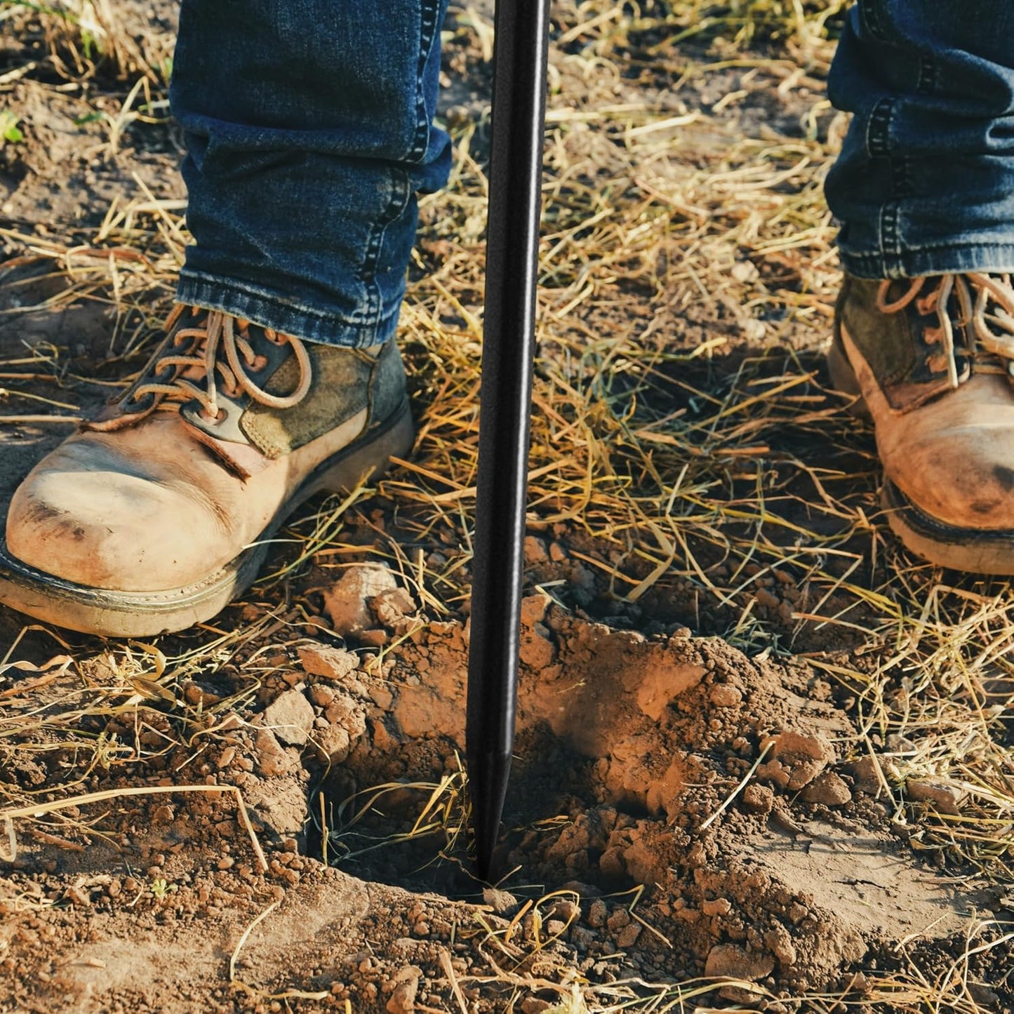 HOMESTEAD 48-Inch Soil Probe Rod with wide T handle, Comfortable Grip for Locating underground pipes and septic tanks