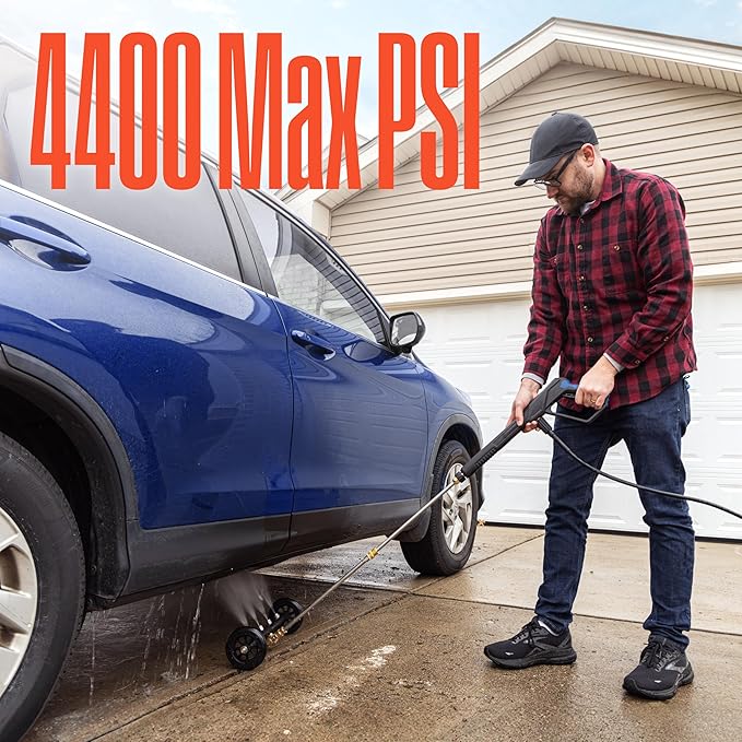 Westinghouse Universal 16" Pressure Washer Undercarriage Cleaner and Water Broom Attachment - 4400 PSI, 1/4" Connector - for Gas and Electric Pressure Washers