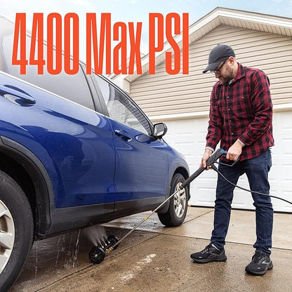 Westinghouse Universal 16" Pressure Washer Undercarriage Cleaner and Water Broom Attachment - 4400 PSI, 1/4" Connector - for Gas and Electric Pressure Washers